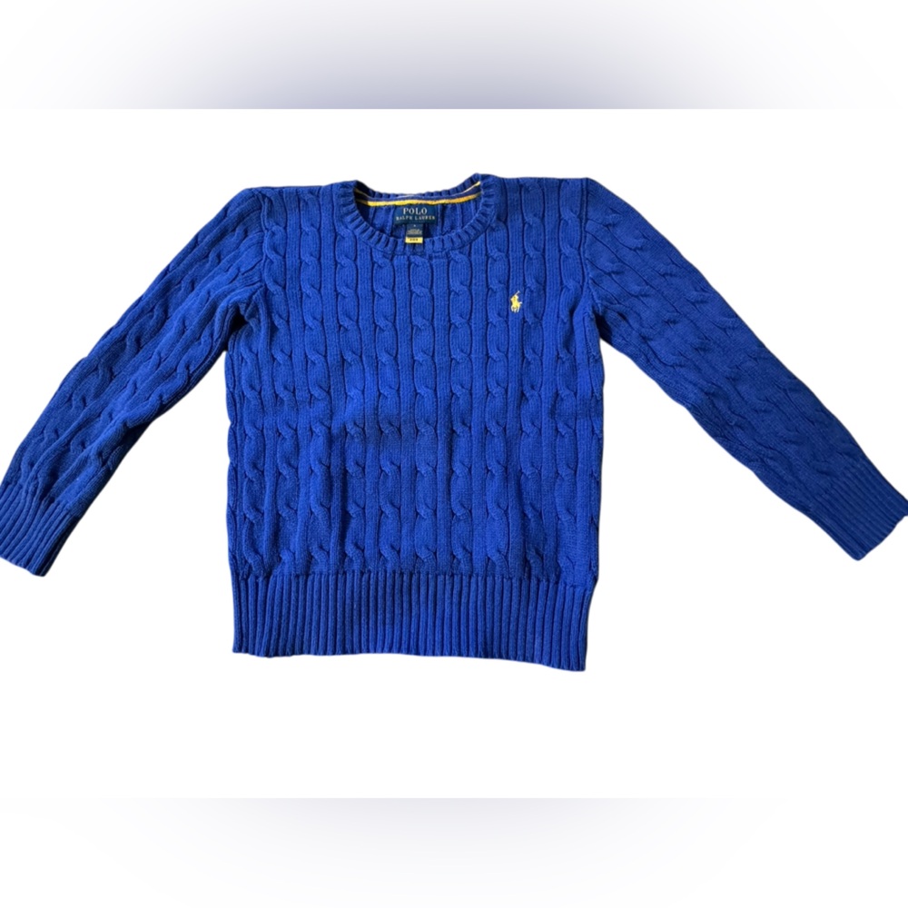 Polo by Ralph Lauren Royal Blue Cable Knit Sweater